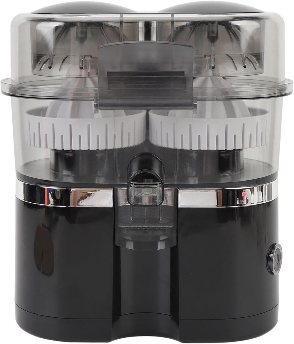 SnelShoppen - Compacte Dubbele Citrus Juicer - Elektrische Sap Extractor voor Sinaasappels, Citroenen, Kiwi en Grapefruit - Draagbaar en Makkelijk Sch