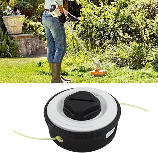 vervangkop, 2 stuks trimmer accessoires grastrimmerkop vervanging automatisch snijden C3-2 trimmerkop vervanging voor Stihl FSA 57, FSE 52, FSA57, FSE52 trimmerspoel vervangstukken — afbeelding 5