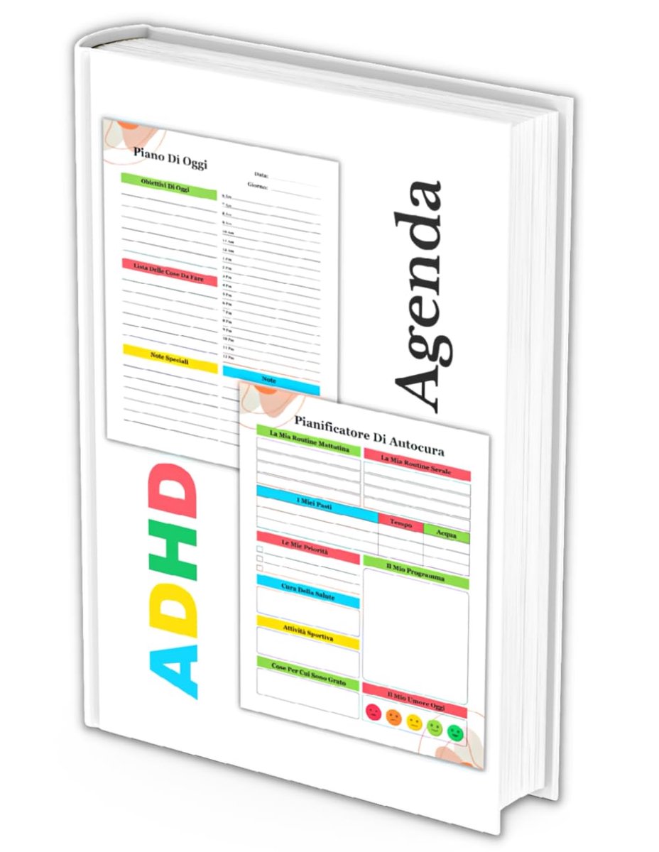 Agenda ADHD - Niet-datatie, kleurrijk - Week- en dagindeling - Verbeter je organisatie - ShopVlot