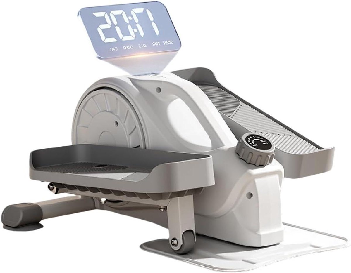 Mini Stepper - Hometrainer Fiets - Oefenen Zonder Geluid - Magnetische Weerstand - 16 Niveaus - Zwart