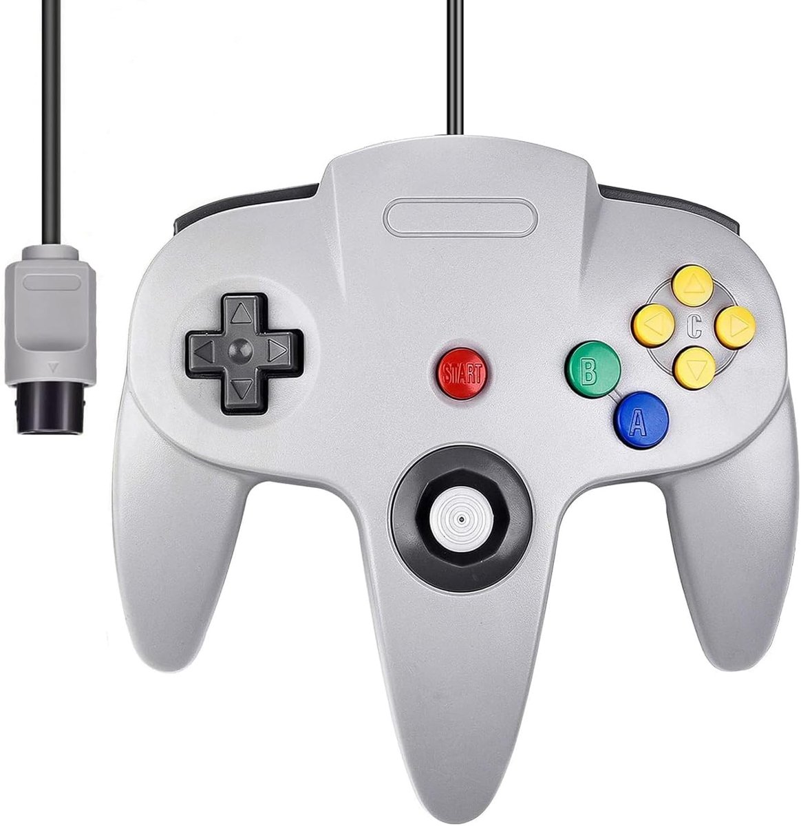 N64 controller met verbeterde 3D precisie - Bedraad gamepad - Compatibel met N64 console - Eenvoudige plug & play - ShopVlot