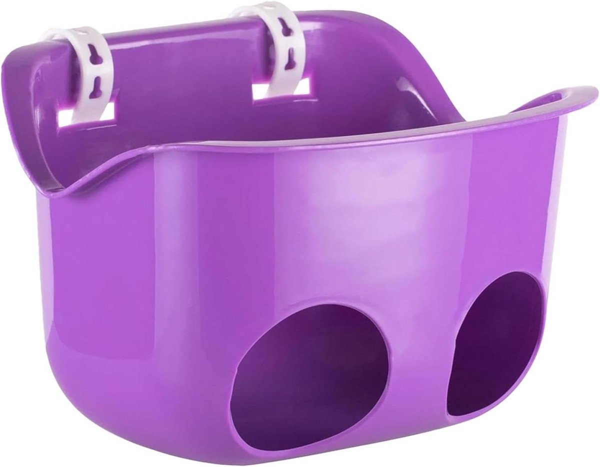 Babypop Zitje - Poppenfietszitje Kinderzitje - Pop Vervoeren - Flexibele Reisoplossing - 21x15x14 cm - Paars