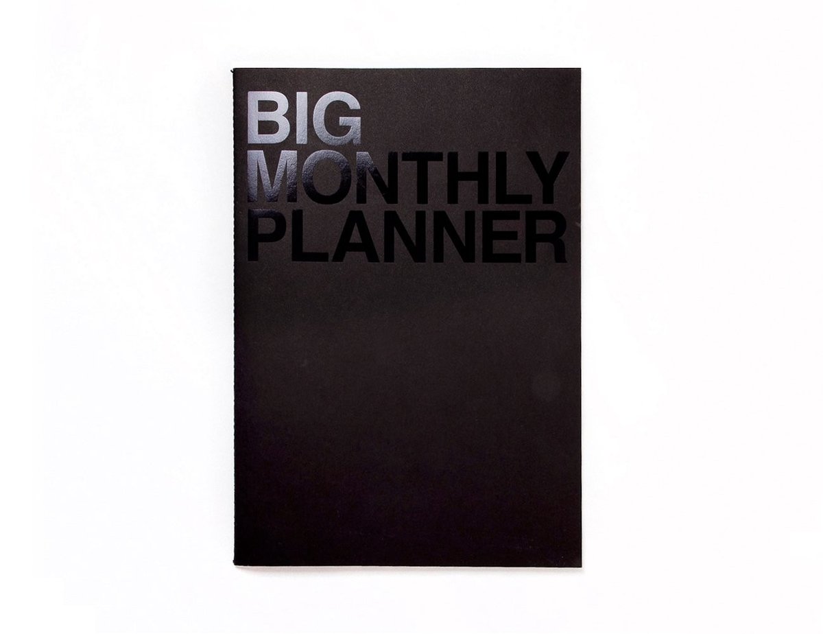 Omgoods - Grote Persoonlijke Maandplanner - 18 Bladen - Zwart