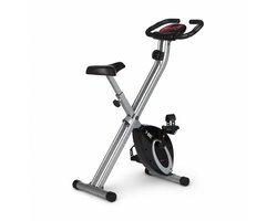 Ultrasport F-Bike Opvouwbare Hometrainer – 8 Weerstandsniveaus – LCD-Display – Hartslagmeting – Zwart/Zilver