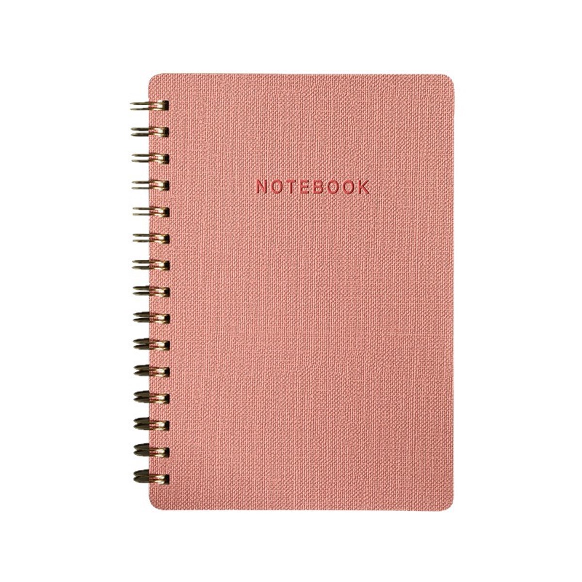 A5 Notitieboek - Spiraalnotitieboek - Perforatie - Zachte Kaft - 8x6 Inch - 80 vellen - voor Werk en Journaling - Roze