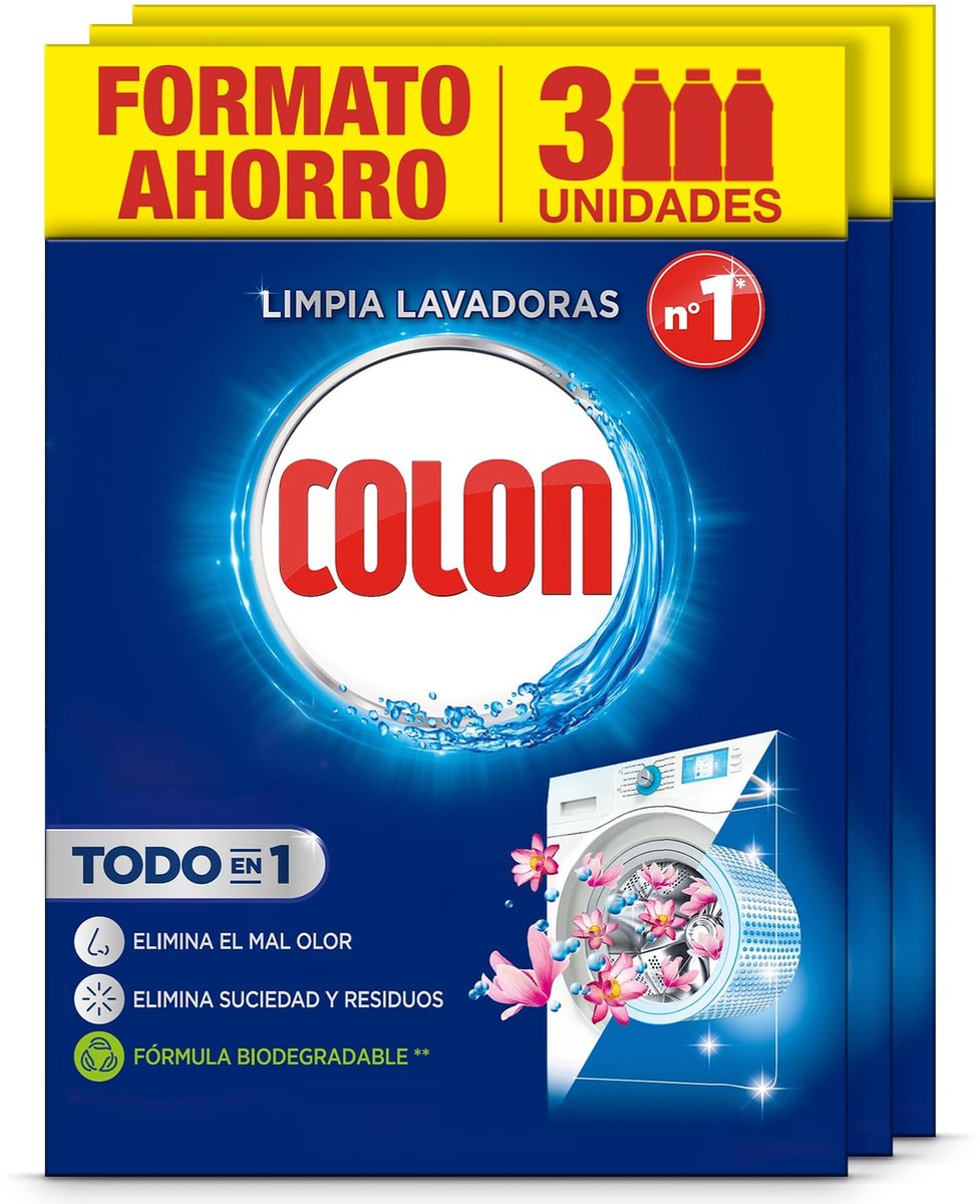 Omgoods - Colon Wasmachine Cleaner - Pak van 3 voor Schoon en Frisse Wasmachines