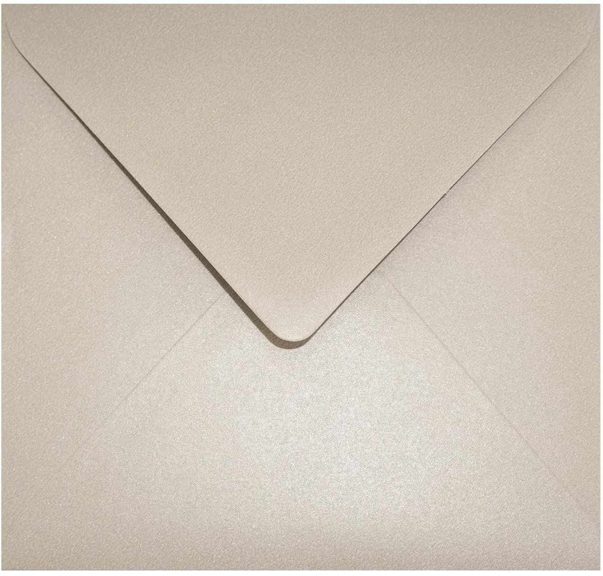 Omgoods - 100 Parelsand Vierkante Enveloppen Zonder Venster 153x153mm