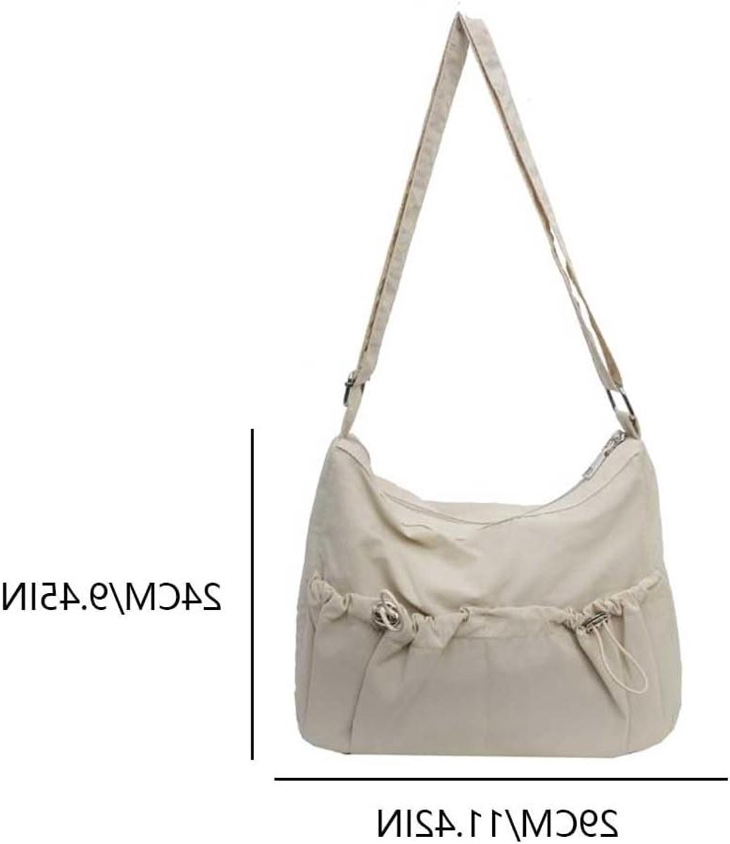 Dames Schoudertas - Handtas Satchel - Dagelijks Gebruik - Grote Capaciteit - 29 x 24 x 7 cm - Nylon