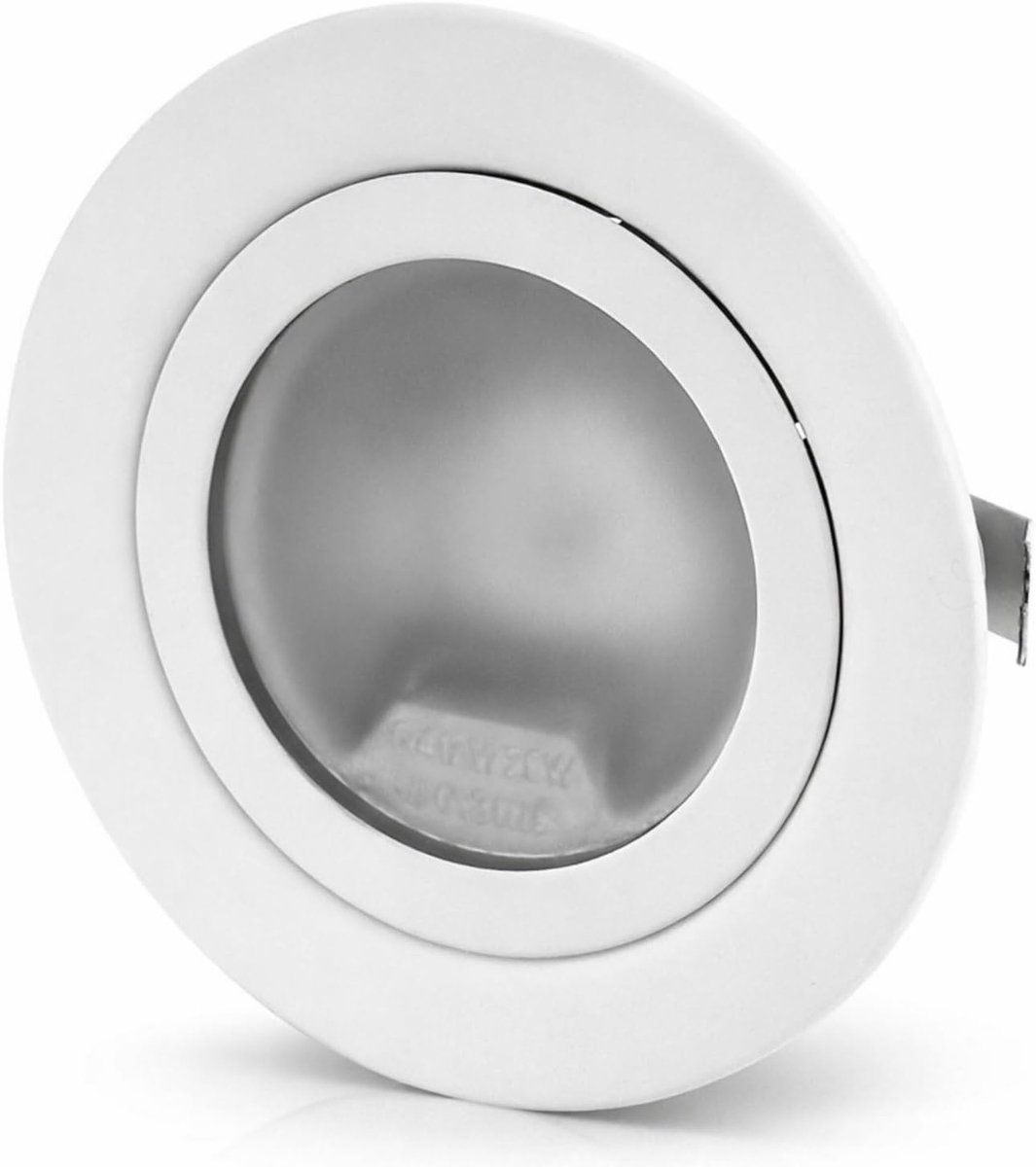 volledig metalen inbouwspot G4 12V, glazen afdekking