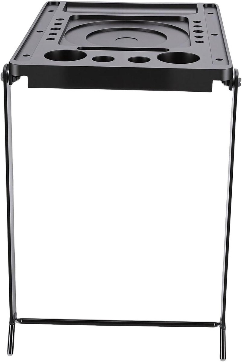 Vouwladderplatform - Opstapplank Ladderbak - Klusjes Binnenshuis - Opvouwbaar en Draagbaar - 330 lbs Capaciteit - Zwart