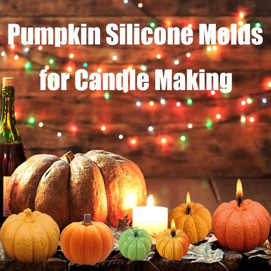vorm, pompoenvorm, siliconen, herfstkaarsvorm, Thanksgiving siliconen — afbeelding 5