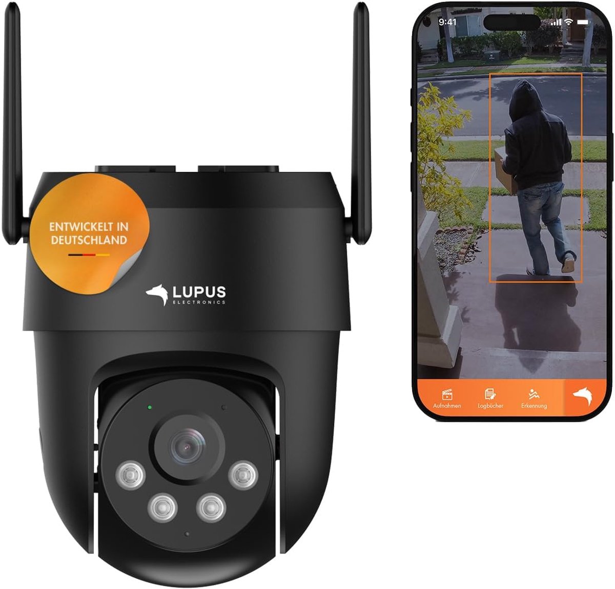 Alarmcamera met AI Object Tracking - WiFi 6 - Spreekfunctie - Actieve beveiliging - ShopVlot