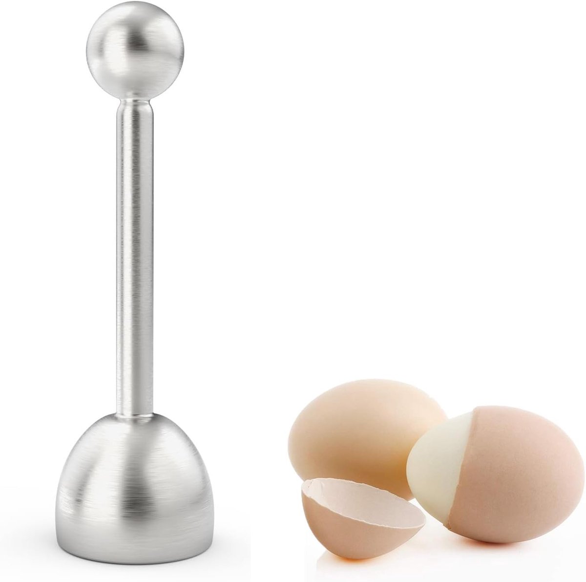Roestvrijstalen eieropener en snijder, multifunctionele eierkraker en separator voor ontbijt en keukenaccessoires