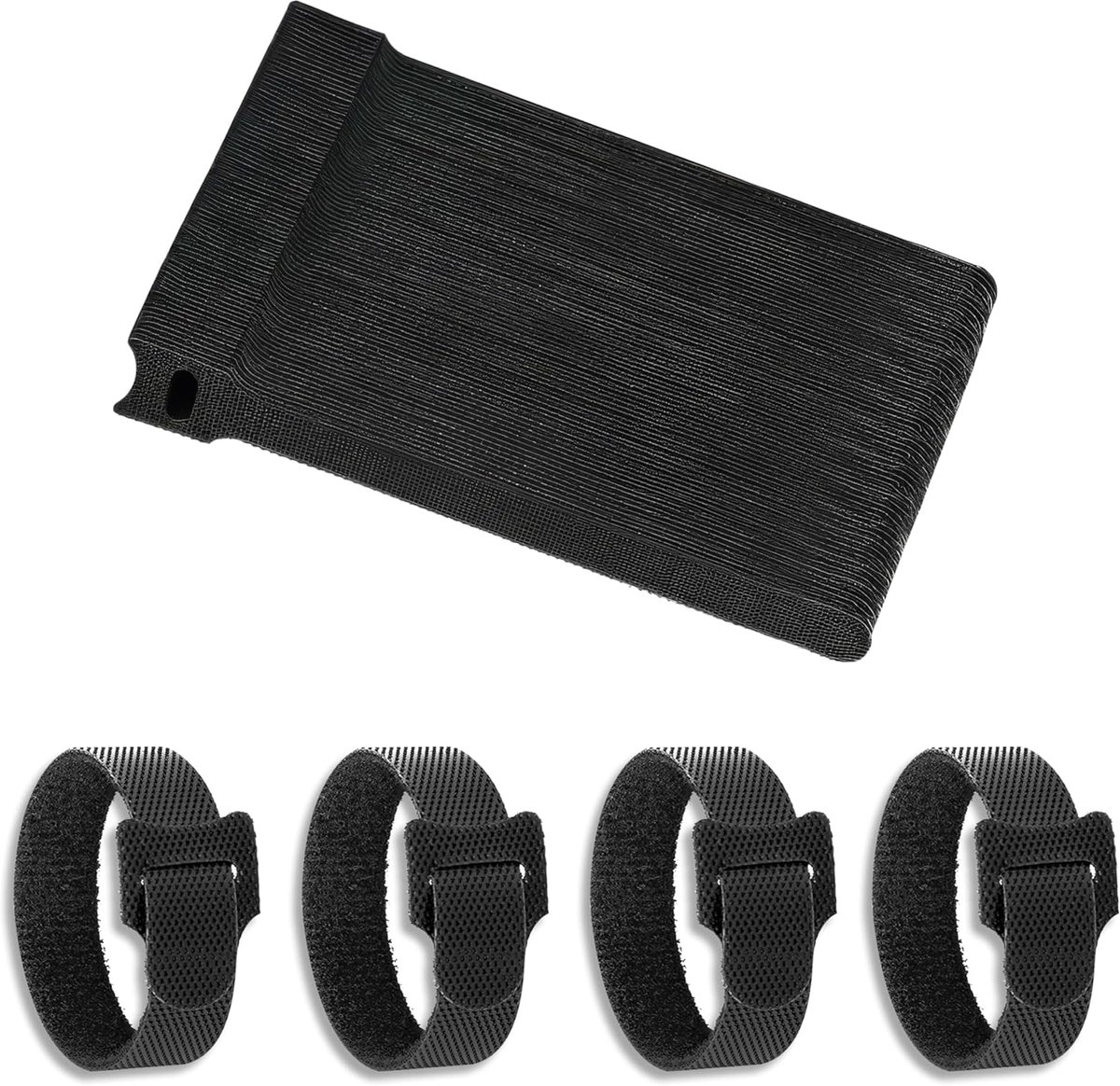 Kabelbinders | 80-PAK - 15CM |✮LEVENSLANGE GARANTIE✮- Robuuste Klittenband Riemen met Plastic Gesp, Opslag Management voor Computer snoeren, Oplaadkabels, Oortelefoons