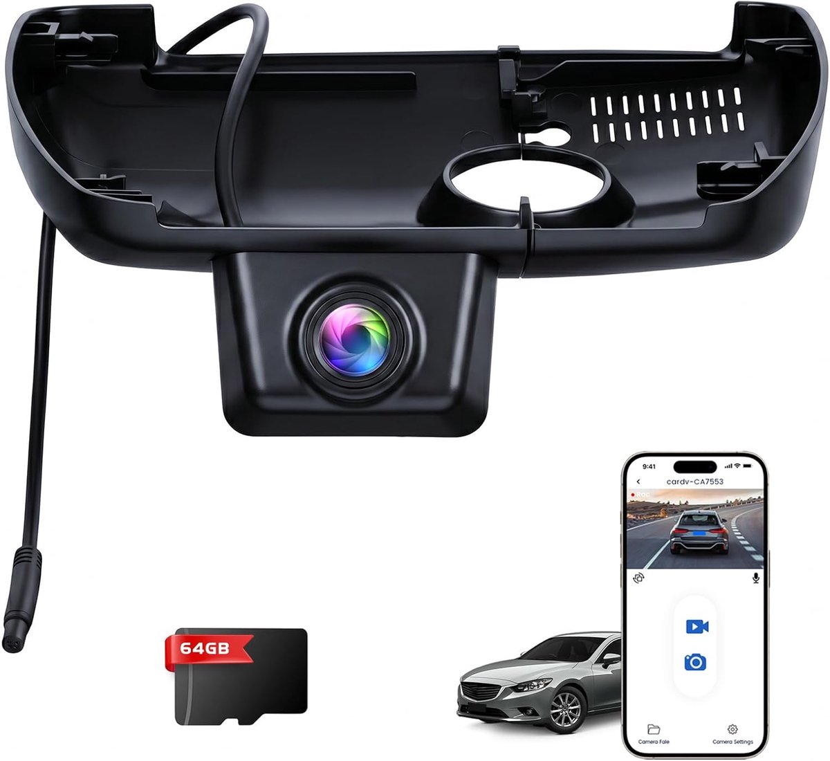 Dashcam voor Mazda CX5 2019-2025 - 4K Car Camera UHD - WiFi, G-Sensor, Parking Mode - Eenvoudige installatie - ShopVlot