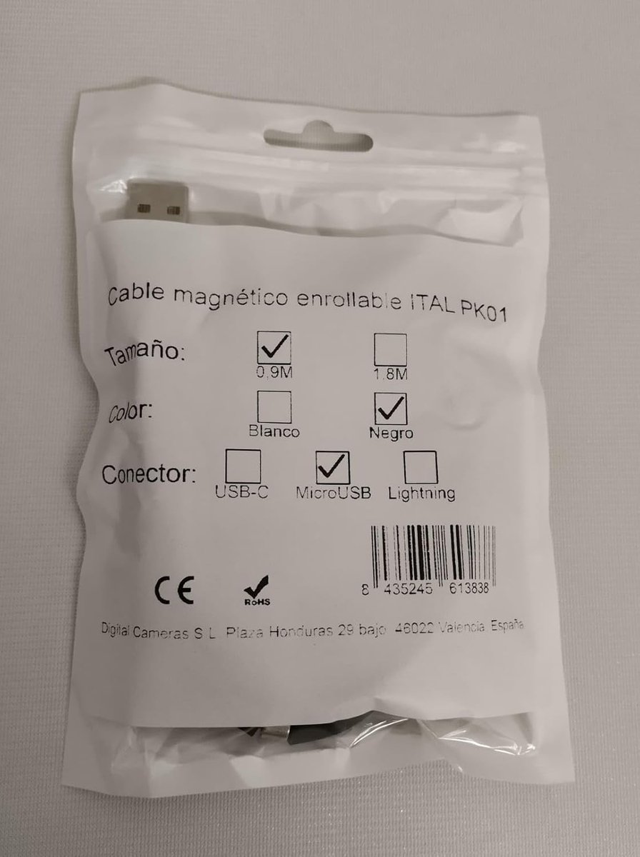 Mobiele oplader kabel - magnetisch en retractabel - geschikt voor USB-C en Micro USB - SnelShoppen