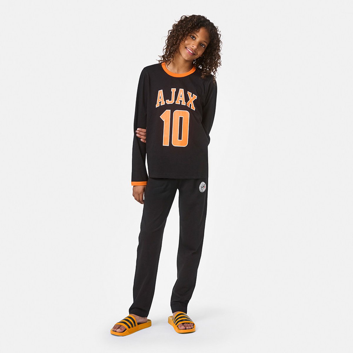 Ajax-pyjama zwart oranje
