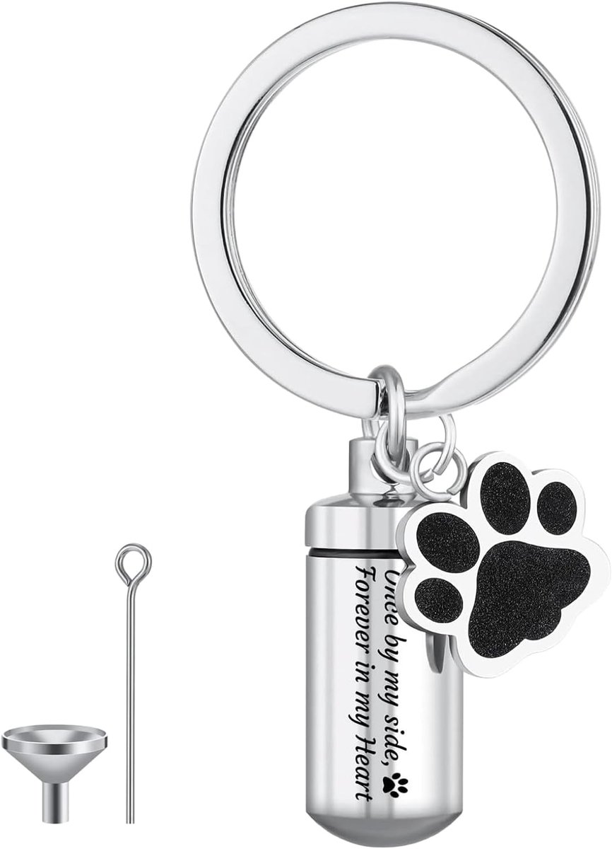 as aandenken sleutelhanger met hondenpoot ontwerp, kleine