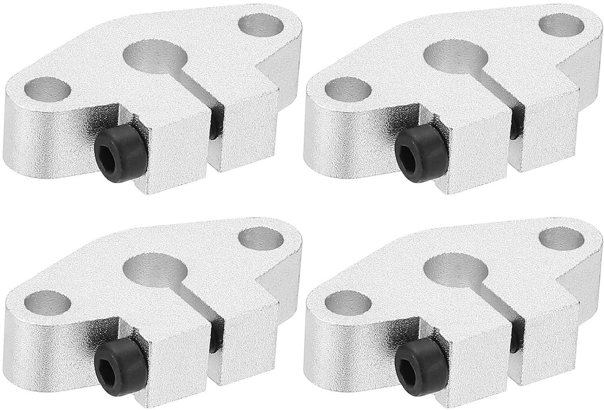 SHF10 Aluminium lineaire beweging stang rail klemrail houder 4 stuks voor 10 mm schacht diameter