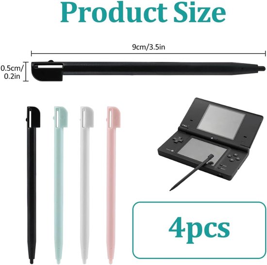 4 stuks pennen voor Ndsl, Nintendo Ds Lite pen, styluspen pennen voor — afbeelding 5
