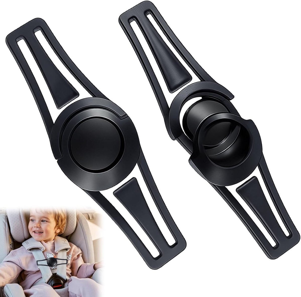 Veiligheidsriemclip voor kinderzitje - Set van 2 ABS - Gemakkelijk te monteren - Voorkomt losraken - ShopVlot