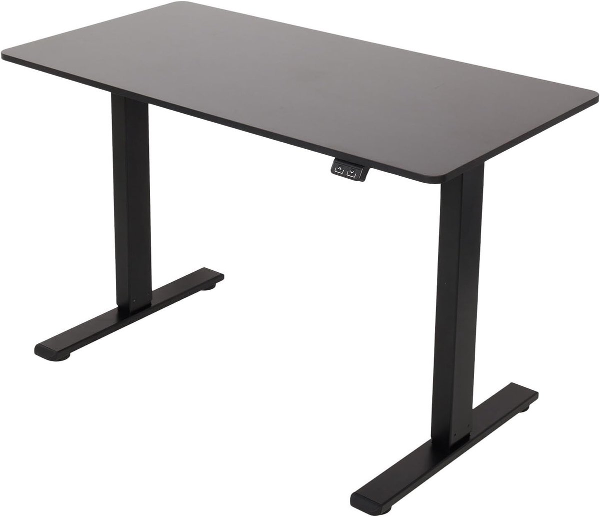 Zit Sta Bureau - Elektrisch Verstelbaar In Hoogte - 140 x 60 CM - Zwart