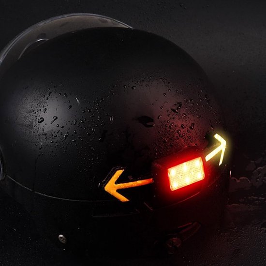 KZQ Draadloze fiets richtingaanwijzer en achterlicht met LED - Waterdicht knipperlicht voor helm en fiets - Blauw — afbeelding 5