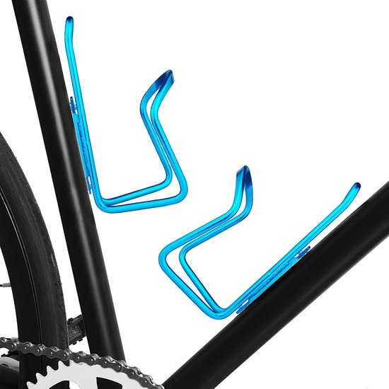 Fiets Bidonhouder - Fleshouder Fiets - Fietstochten - Aluminium Lichtgewicht - Standaard - Blauw — afbeelding 2