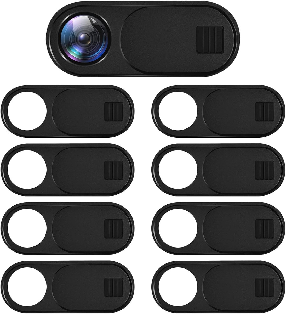 Webcam-afdekking 0,7 mm - camera-afdekking - bescherming tegen ongewenste kijkers - ideaal voor privacy - SnelShoppen