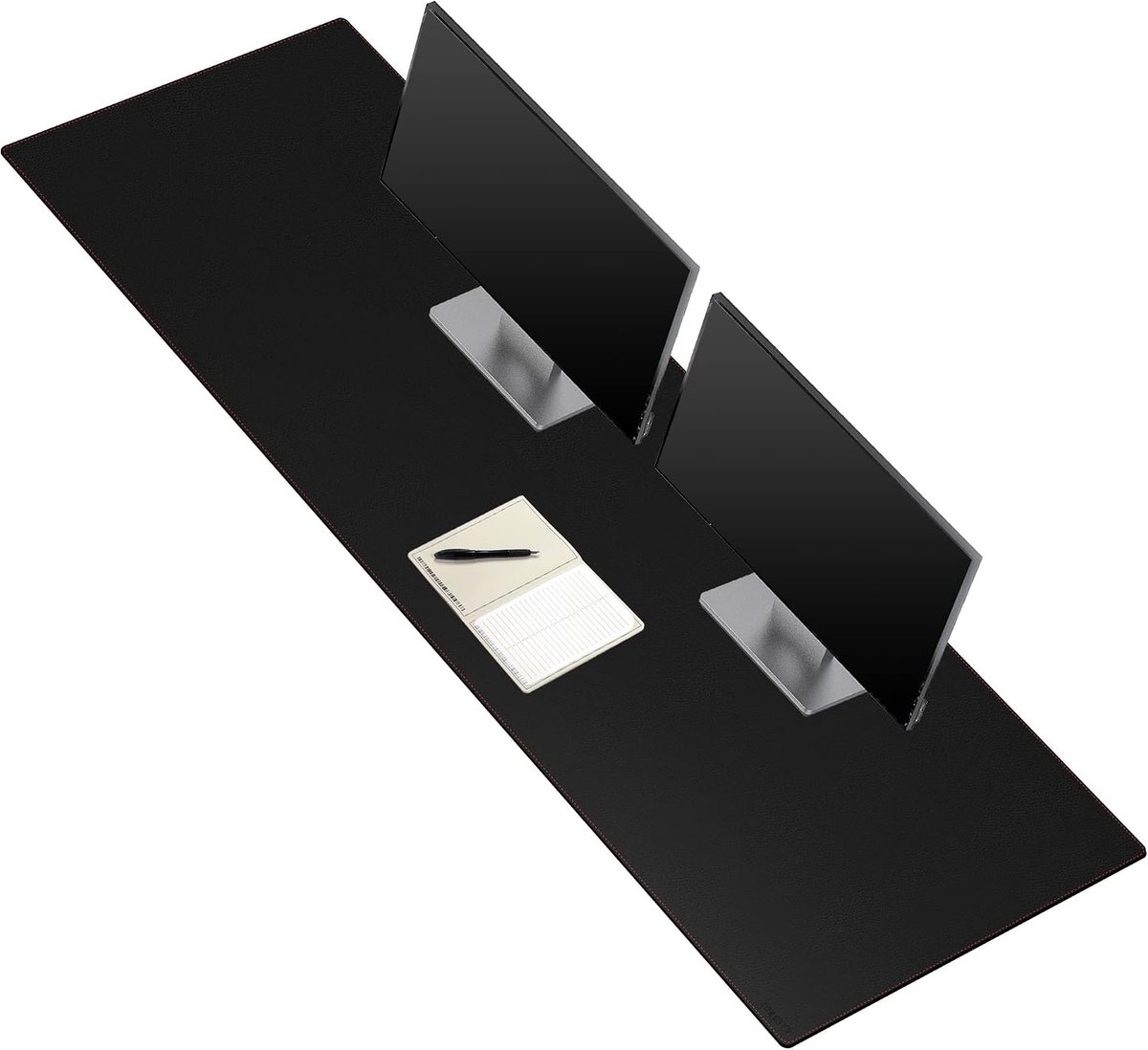 SnelShoppen - Grote Onderlegger voor Bureau - 170 x 50 cm - PU Leer - Waterdicht en Antivet - Non-Slip Muis Pad - Stitched Randen - Geschikt voor Game