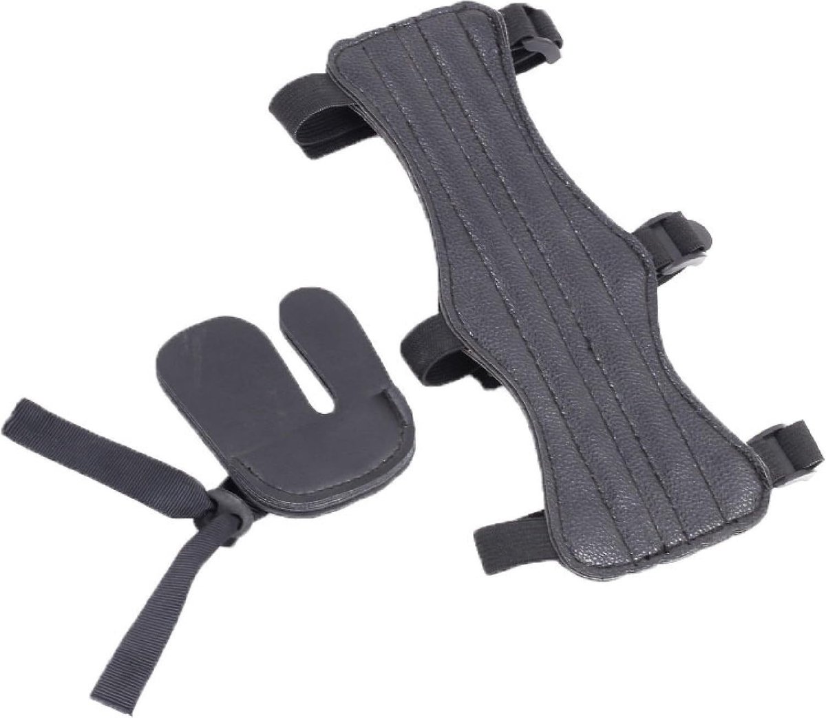 Leren onderarmbescherming voor boogschieten met 3 verstelbare banden als boogschietaccessoire voor optimale veiligheid en comfort