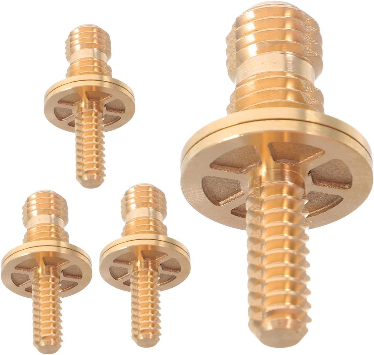 Biljartkeu Schroeven - Poolstok Montage Keu Hardware - Keu Repareren - Messing Interface - 5.30X2.70X2.70CM - Goud