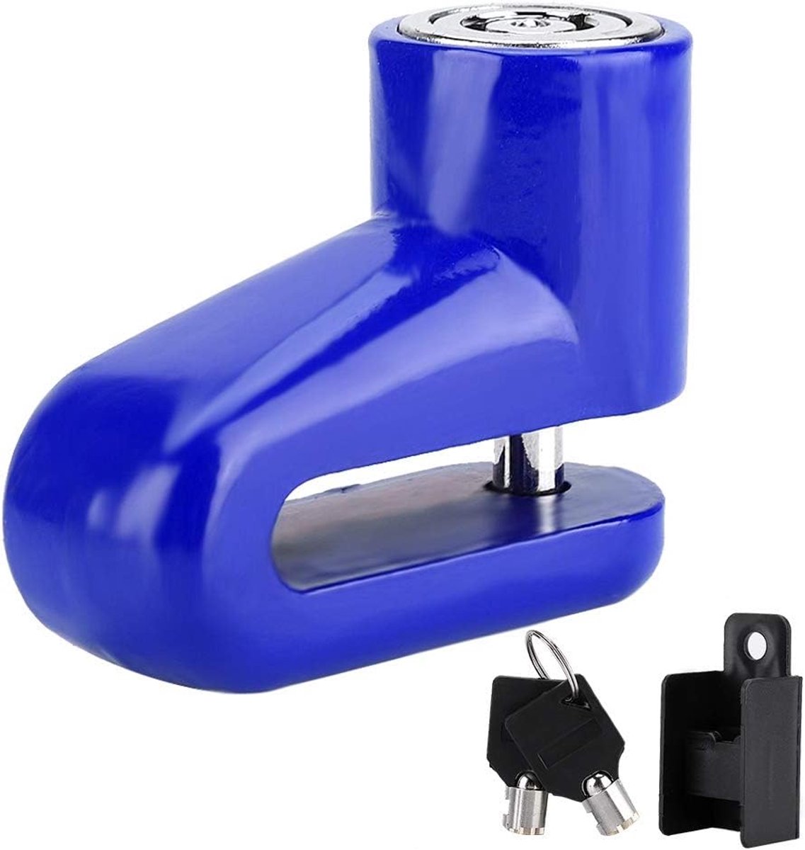 SnelShoppen - Veiligheids Schijfremslot voor Scooter, Motorfiets en Fiets - Anti-Diefstal, Zware Kwaliteit, Corrosiebestendig, Blauw