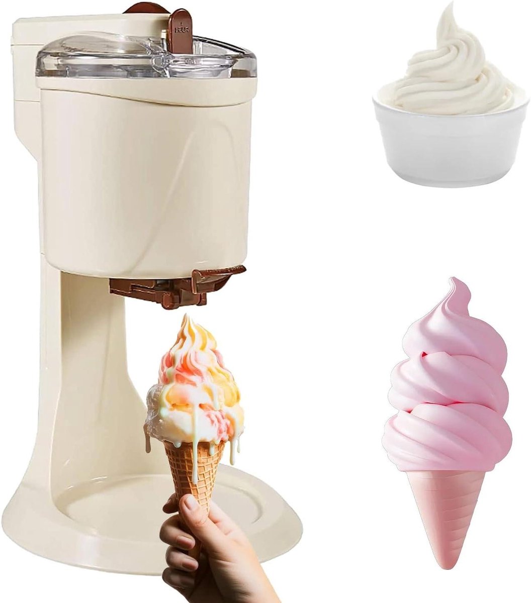 IJsmachine - Dessertmaker - Thuis Desserts Maken - Elektronische Weegschaal - 1 Liter - Wit