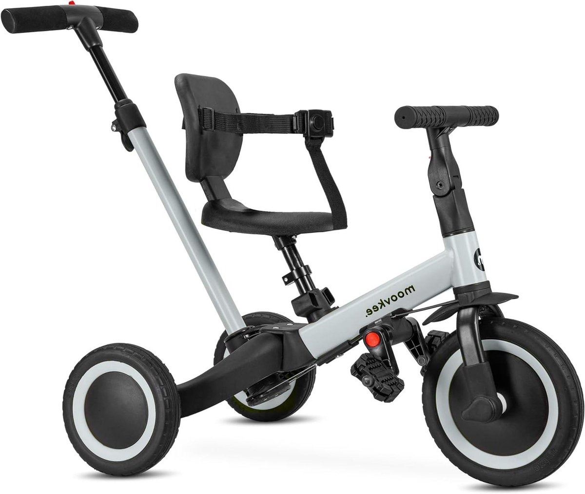 Driewieler 6-in-1 - Loopfiets Babyfiets - Kind Ontwikkeling - Gereedschapsloos Verstelbaar - 70 x 43 x 35 cm - Blauw