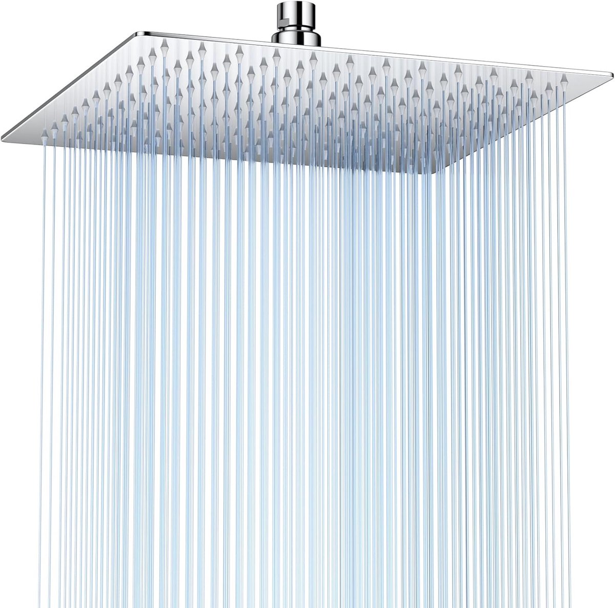 SnelShoppen - Rain Shower Head 30 Inch Vierkant RVS Anti-Kalke Sprinklers Douchekop 30x30cm Zelfreinigend Hoogdruk Regen Douchekop