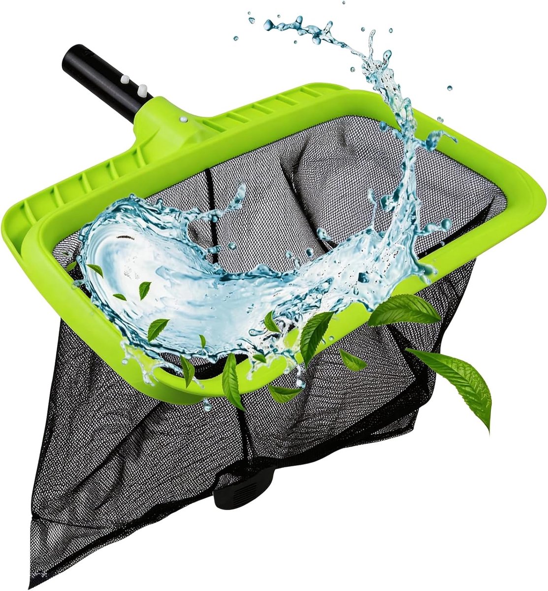 SnelShoppen - Zwembadschepnet 120 cm met telescoopstang, ideaal voor zwembadonderhoud, veelzijdig en duurzaam, perfect voor zomerplezier en tuinactivi