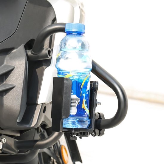 Universele Bekerhouder - Flessenhouder Stuur - Drinken Onderweg - 360 Graden Rotatie - 19-33 mm - Zwart — afbeelding 3