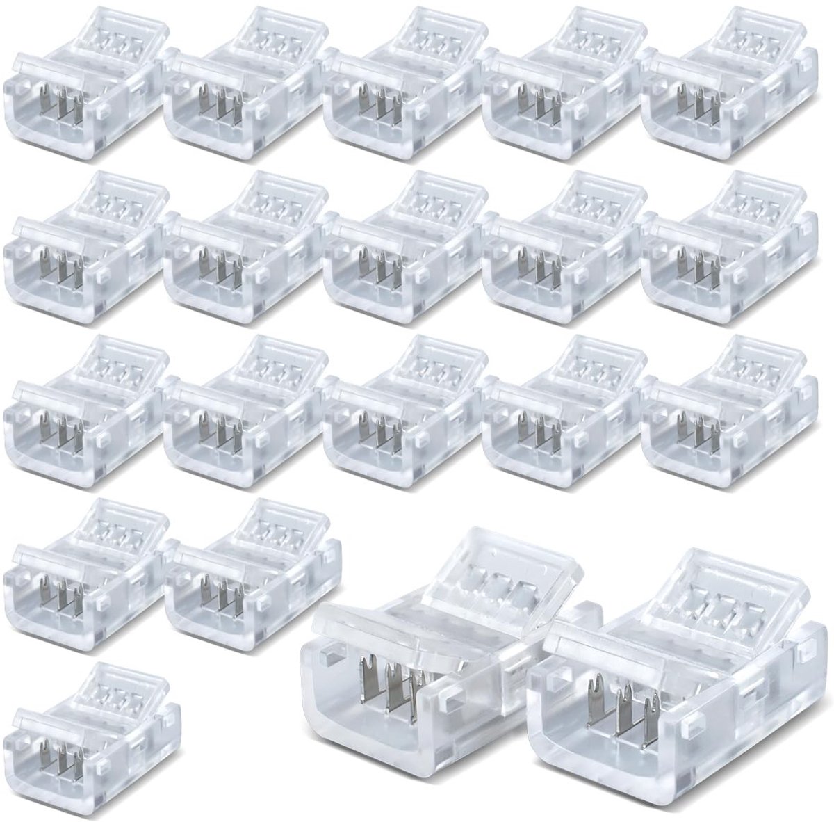 Snelkoppelingsverbinding voor 8mm LED licht - 20 stuks