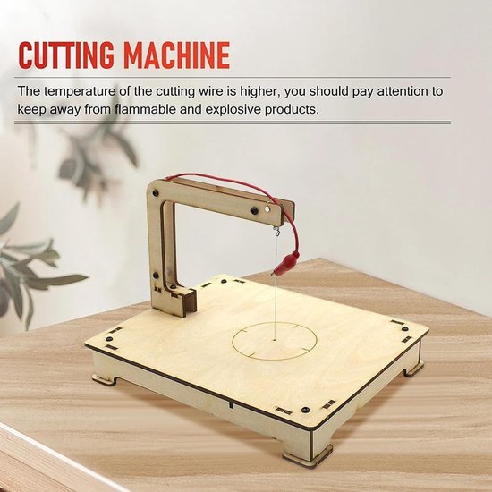 Elektrische Snijtafel - Schuimsnijder Draad - Educatief Speelgoed - Nauwkeurig Snijden - 20 x 20 x 14 cm - Niet gespecificeerd — afbeelding 2