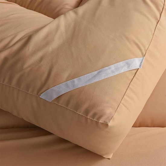 Japanse Vloermatras - Futonmatras Tatamimat - Comfortabel Slapen - Dikke 4 Inch Vulling - 90x200cm - Camel — afbeelding 4