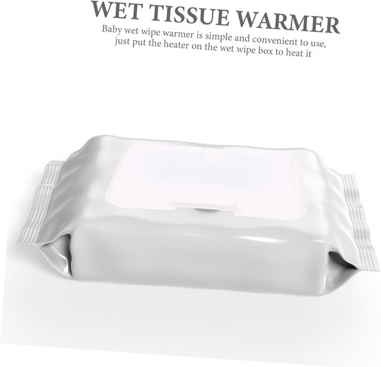 Baby Billendoekjes Verwarmer - Billendoekjes Houder - Baby Comfort - Draagbaar Ontwerp - 12x8x1 cm - Wit — afbeelding 4