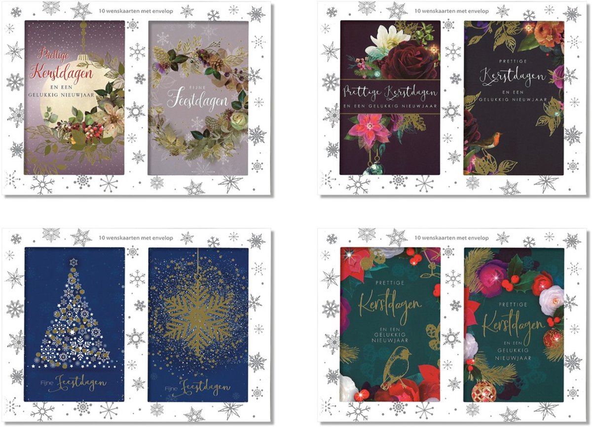 Kerstaanbieding: 24 kerstdoosjes Xmas Elegance verpakt in karton