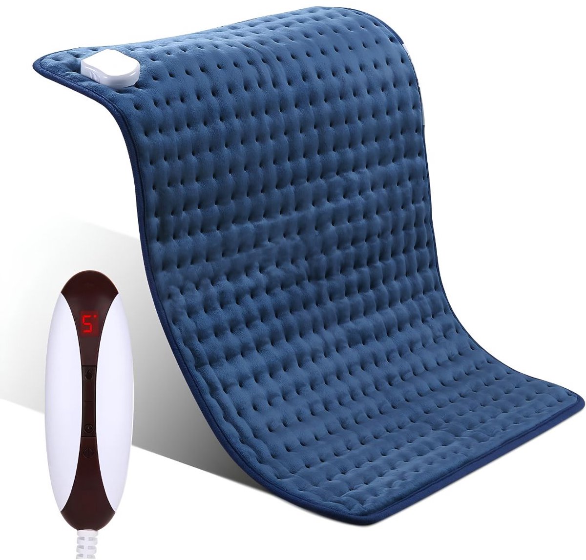NIVA® Warmtekussen - Elektrisch Warmtekussen - Snelle Opwarming - Blauw - 30cm x 23cm x 7cm