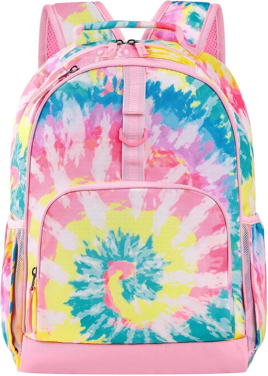 Mocha Rugzak voor kinderen, voor meisjes, kinderrugzakken met borstband, schoolrugzak meisjes, schooltas, basisschoolrugzak vanaf 1-7 klassen, 17 inch