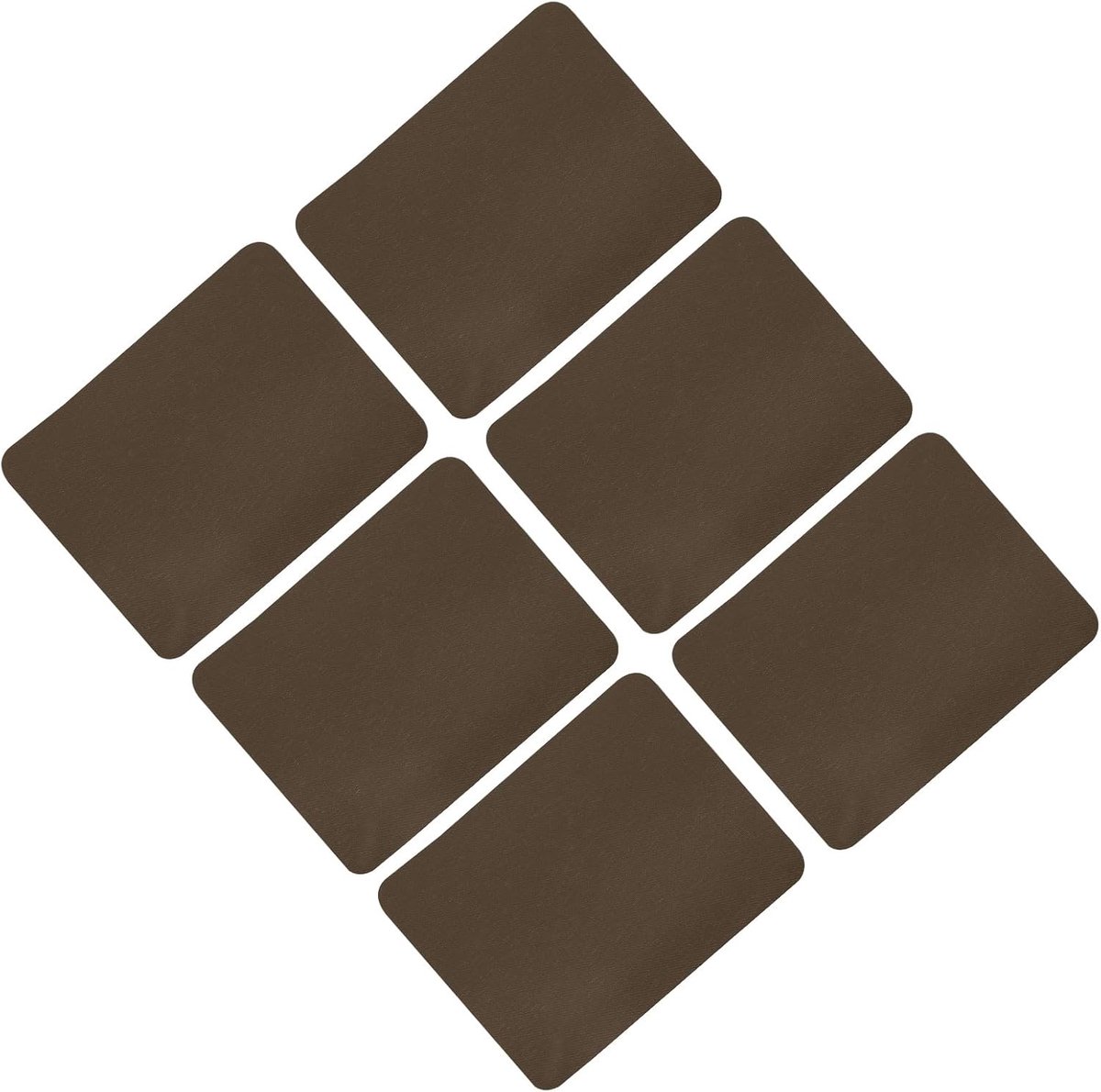sourcing map 6 stuks opstrijkbare patches stof reparatie patches opstrijken reparatie stof bruin 12,5 x 9,9 cm voor kleding reparatie broeken tassen gatreparatie en decoratie