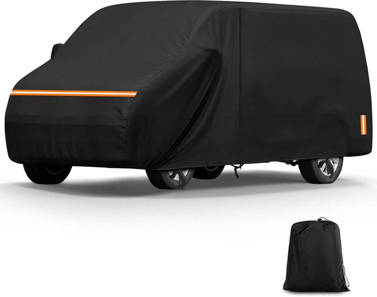 RV-afdekkingen voor VW T4 T5 T6, 420D Oxford-weefsel camperafdekking, waterdicht, PU-ademend, UV-bestendig, 530 × 190 × 199 cm, geschikt voor een reeks campervans
