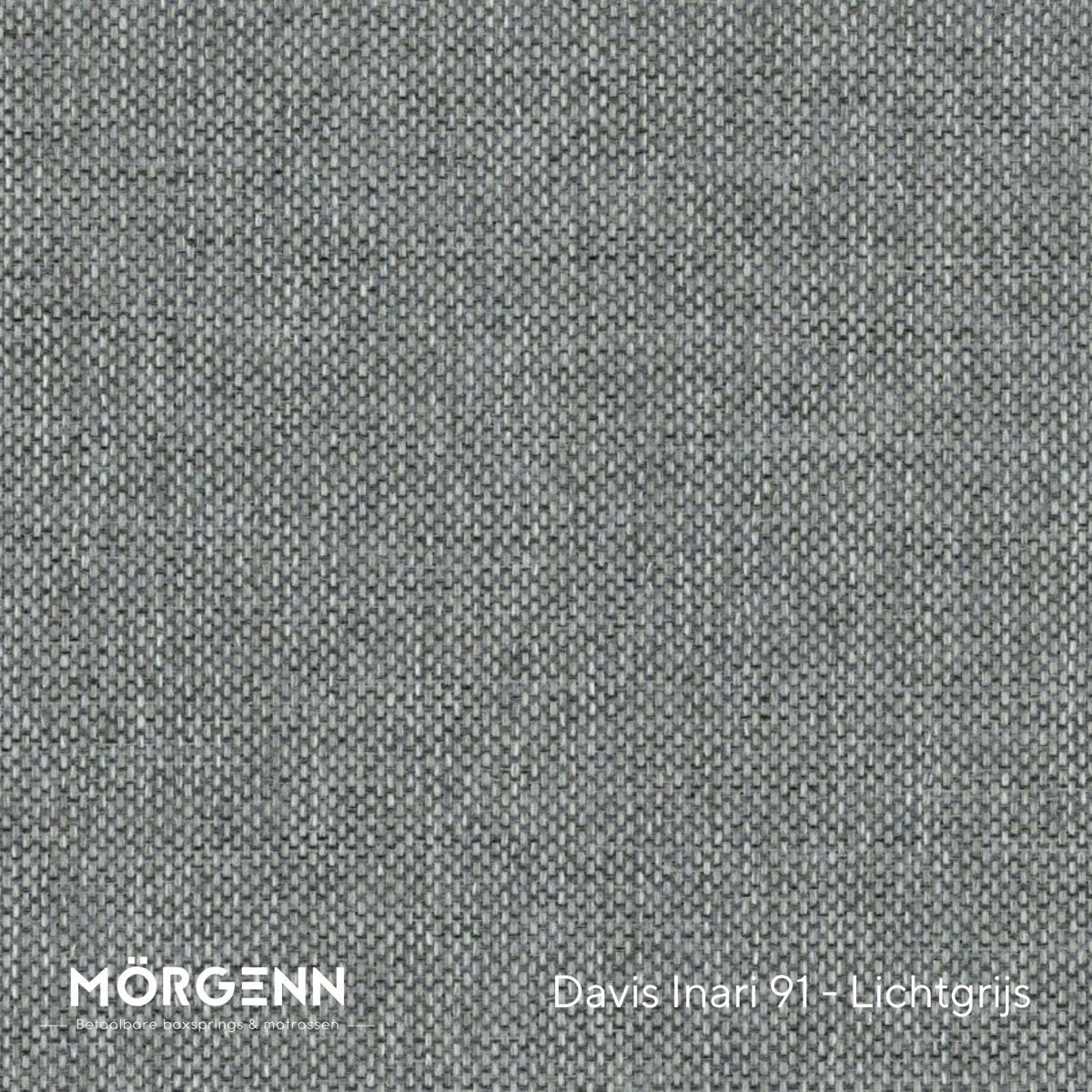 Mörgenn Davis Inari Stofstaal - Meubelstof voor Boxspring en Bed - Lichtgrijs