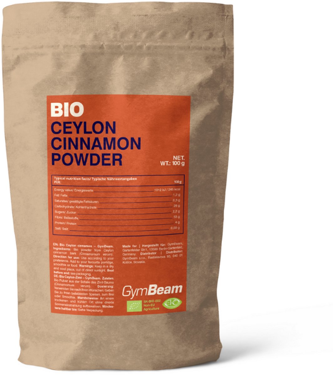 GymBeam BIO Ceylon Kaneelpoeder 100 g