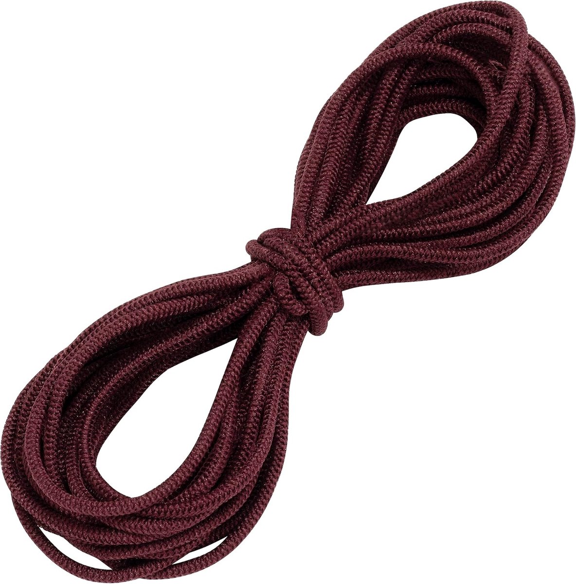 Elastische ronde band 5 m - Diameter 2 mm - Kleur Bourgondië